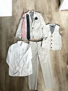 Next boys suit, shirt and two ties