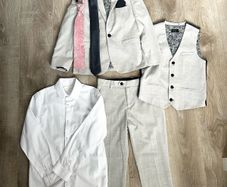 Next boys suit, shirt and two ties