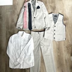 Next boys suit, shirt and two ties