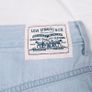 Levi's Light Wash Blue Denim Pleated Featherweight Mini Skirt 12UK/40EU Image 3