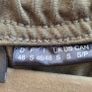 New FILA olive green athletic track pants with an elastic drawstring waistband and zippered ankle hems. Image 6