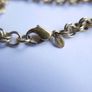 Vintage Gold Plated Monet Double Link Cable Charm Bracelet Length 7,5" Image 4