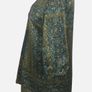 Jensen Ladies Green Satin Tunic Blouse Floral & Paisley Print Uk 14 Includes Postage Image 5