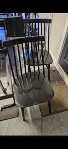 Black dining chairs
