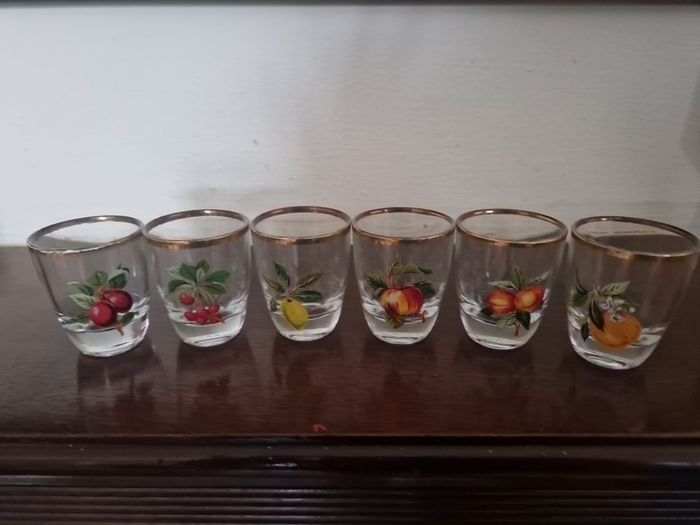 vintage shot glasses