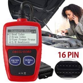 Car Fault Code Reader Scanner MS309 Automotive Code Reader OBD2 Scanner Car Check Engine Fault View Freeze Data CAN Diagnostic Tool Clear Engine lights & Erase fault codes