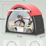 Bike Storage Shed Tent, 210D Oxford Fabric PU4000 Waterproof Bicycle Shed, 53" High-Clearance Outdoor Shelter for 2-3 Bikes, Portable Storage for Motorcycles Garden Tools & Lawn Mowers Image 2