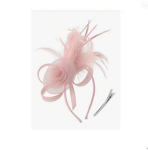 Lovely Pink Hair Accessories - clip on & headband