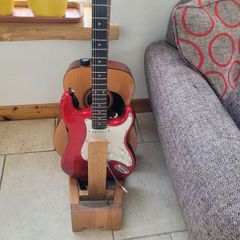 Handmade Oak guitar holder