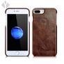 iPhone 8 Plus Metal Ring Oil Wax Leather Back Cover Image 3