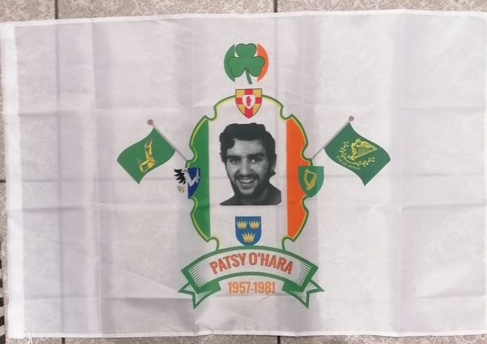 Patsy O'Hara Irish Republican hunger striker flag 3ft x 2ft.