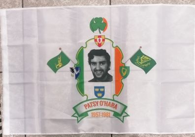 Patsy O'Hara Irish Republican hunger striker flag 3ft x 2ft.
