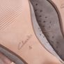 Clarks Mauve Taupe Suede Studded Ankle Strap Block Heels 4UK/37EU Image 5