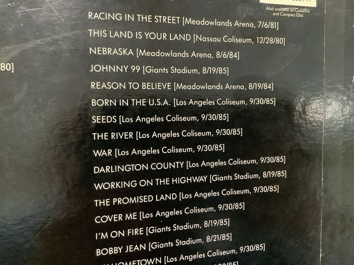Bruce Springsteen Box Set 75 /85 in Excellent Condition