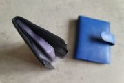 New Black Slim Cardholder for Men Women,Credit Card Holder, 24 Card Slots Wallet + Spare Blue Swapable Holder