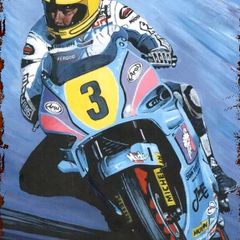 Joey Dunlop No.3 TT Portrait Tin Metal Sign