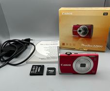 Canon PowerShot A2600 16MP Digital Camera Red - Boxed - Full Kit