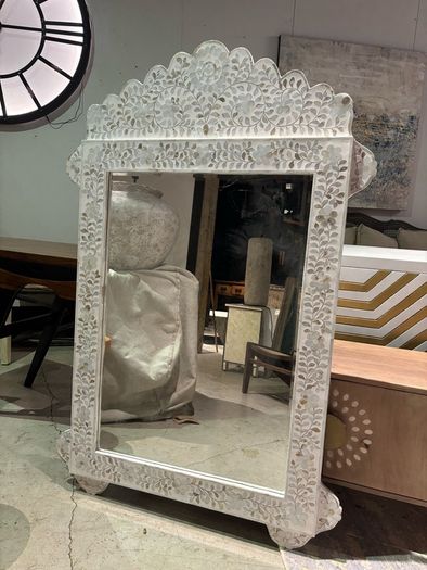 Large mother of Pearl mirror