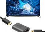 2 X Larryjoe DisplayPort UHD v1.2 4K@60Hz Female/Female Extension Coupler/Adapter (Brand New/Warranty)