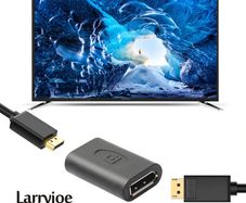2 X Larryjoe DisplayPort UHD v1.2 4K@60Hz Female/Female Extension Coupler/Adapter (Brand New/Warranty)