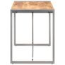 Dining Table 120x60x75 cm Solid Rough Mango Wood Image 3