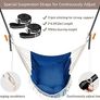 NEW SALE | Hammock Chair Hanging Swing 2 Seat Cushions Included,Strong Webbing Straps and Hooks for Easy Hanging Soft Cotton Weave Hanging Chair Side Pocket Large Tassel Chair Set Comfort Indoor Outdoor Image 4