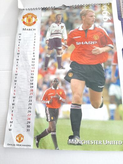 Vintage Man United 1999 calendar