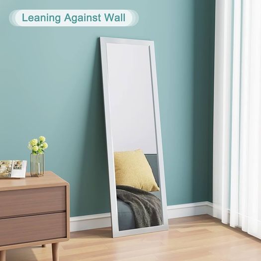 NEW SALE | Over Door Mirror Full Length, 110 x 33cm Wall Mounted Mirror Door Hung Mirror for Bathroom/Bedroom/Wardrobe - Toughened Glass