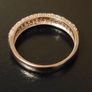925 Sterling silver Rose Gold CZ micro pave ring Image 6