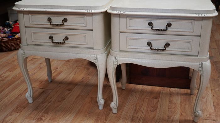 Pair of Vintage French Bedside Cabinets