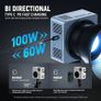 HB80C RGBWW LED Video Light with Built-in 72Wh Battery & 100W PD Fast Charging, 80W Mini RGB COB Continuous Output Lighting Bowens Mount Handheld Spotlight 2500K-7500K, 10400lux/m, 18 Effects Image 4