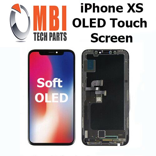 iPhone XS Soft OLED Touch Screen Digitizer Glass Replacement Black