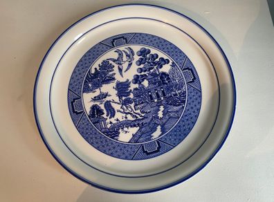 ARKLOW Fabulous collectors large 10.5 inch willow pattern plate