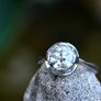 Large Art Deco 1.8ct Diamond Solitaire Ring - Platinum Image 2
