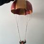 Allan Agohob Clown Vintage 1970s Large Rare Hand Painted Parachute Hanging Image 7