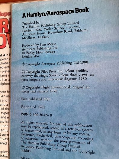 Military book: 'The Encyclopedia of World Air Power'