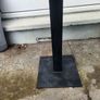 marble table with very heavy base . Indoor / outdoor..3 feet.x 17 and a half inches Image 2