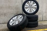 Genuine Volkswagen 16" Alloys &amp; Tyres - Like New, Dunlop Tyres