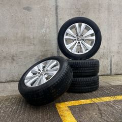 Genuine Volkswagen 16" Alloys & Tyres - Like New, Dunlop Tyres