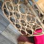 Vintage Wine baskets and wine rack and large hardshell  suitcase Image 5