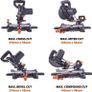 Compound Saw with Multi-Material Cutting, 45 Degree Bevel, 50 Degree Mitre, 210 mm Slide, 1200 W, 210 mm, 230 V (FREE POSTAGE) Image 5