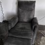 Recliner Armchair ABILDSKOV electric grey faux leather Image 4
