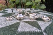 WW11 Irish Sterling Silver Minature Tea Service (1941)