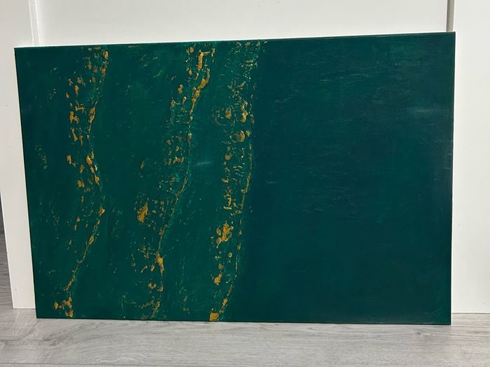 Abstract green painting