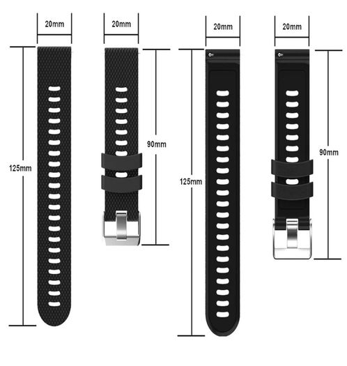 PURPLE 20mm Silicone Band Strap for Garmin vivoactive 3/ vivomove HR /vivomove