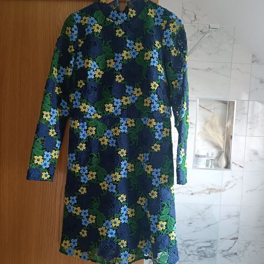 Very embroidery lace floral occasion spring tea dress multicoloured Very 14