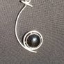 Stunning Sterling Silver Polished Agate Geometric Pendant set Image 3