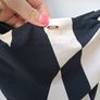 Brand New French Connection Black/White Checkerboard Tie Side Bikini Bottoms in Size UK14. Image 7
