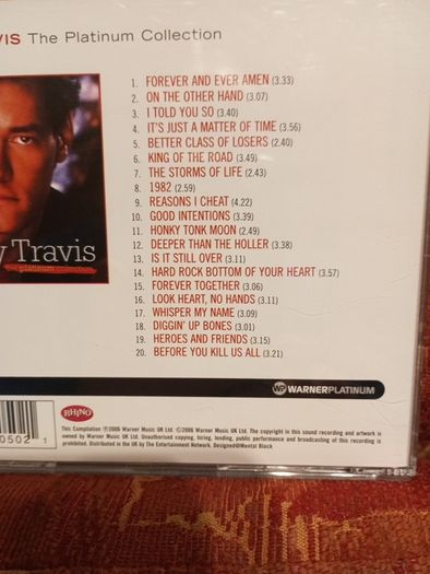 Cd Randy Travis The Platinum Collection