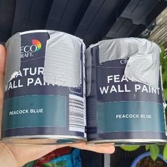 paints, peacock blue 1.5 litres